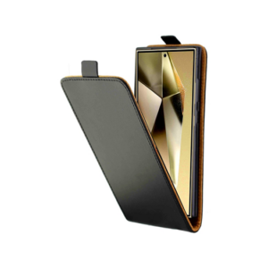 Samsung Galaxy S24 Ultra - Diary Vertikal Læder FlipCover Etui - Sort - Diary Vertikal