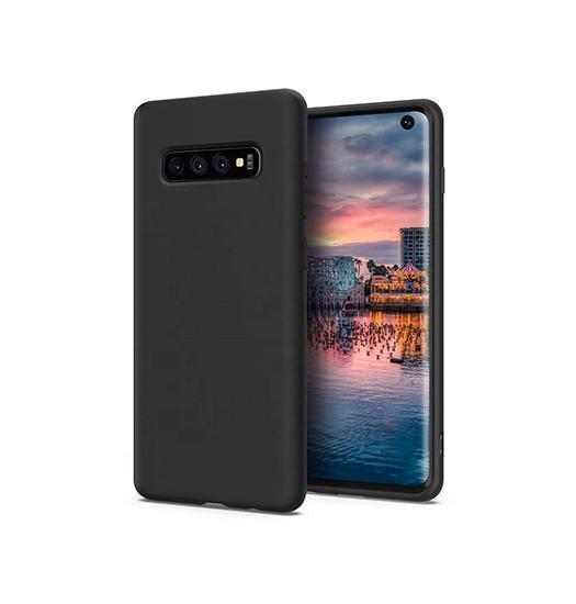 Samsung Galaxy S10 - Novo Frosted Matte Slim Silikone Cover - Sort - Novo