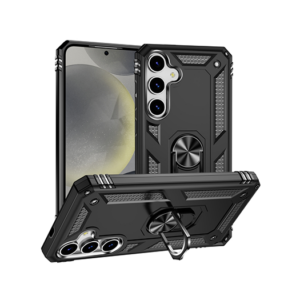 Samsung Galaxy S25 - NX Pro&trade; Armor Cover m. Ring Holder - Sort - NX PRO