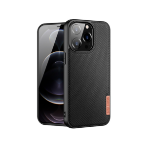 iPhone 13 Pro - DUX DUCIS® Luxe Cover - Tekstil Design - Sort - DUX DUCIS