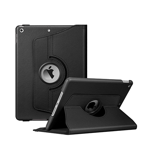 iPad Mini 1/2/3 - Retro Diary™ Vintage 360° Onefold Læder Cover - Sort - Retro Diary