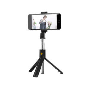 Universal 2-i-1 Trådløs TriPod M. BT Fjernbetjening - Sort - K07