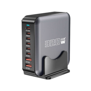 USB Ladestation - Fast Charging - 6xUSB-C, 2xUSB-A - 320W! - DeluxeCovers