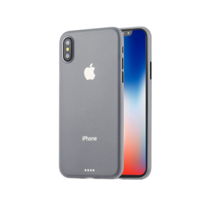 iPhone X/Xs - Ultratynd Matte Series Cover V.2.0 - Hvid/Klar - Ultratynd