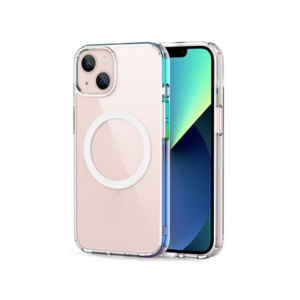 iPhone 13 - CRYSTAL&trade; Silikone Cover M. MagSafe - Gennemsigtig - DELUXE