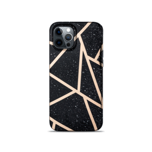 iPhone 11 Pro - DELUXE&trade; Marble  Silikone Cover - Black Stone - DELUXE