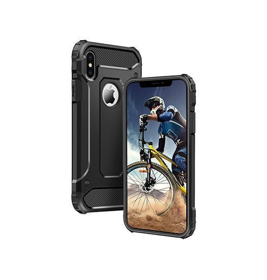 iPhone X/Xs - ARMOR-HV™ Stødsikkert Håndværker Cover - Sort - ARMOR-HV™