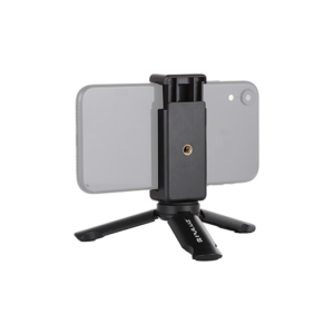 PULUZ&trade; | Small Tripod Mobil / iPhone Stativ m. Mikrofon holder - Sort - PULUZ