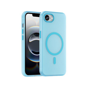 iPhone 16e - DeLX&trade; Translucent MagSafe Silikone Cover - Blå - DeLX&trade;