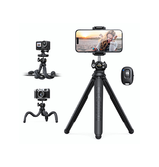 Lamicall™ Tripod - Mobil / Kamera / GoPro - 360° - M. Fjernbetjening - Lamicall™