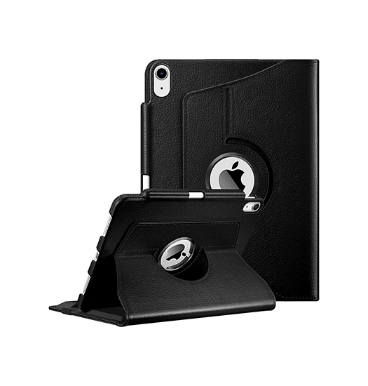 iPad Air 13" (2024/2025) - Retro Diary™ Vintage 360° Onefold Læder Cover - Sort - Retro Diary