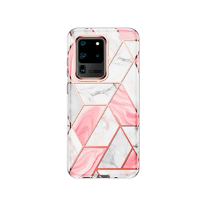 Samsung S20 Ultra - UNIQ&trade; Marble Silikone Cover - Rose Pearl - UNIQ