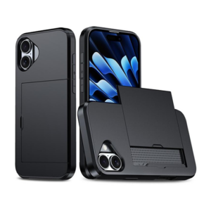 iPhone 17 - Deluxe&trade; Håndværker Cover M. Kortholder - Sort - DeluxeCovers