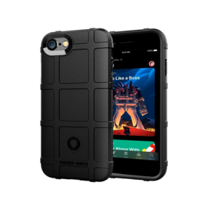 iPhone 6/6s - RUGGED SHIELD&trade; Stødsikkert Håndværker Cover - Sort - RUGGED SHIELD