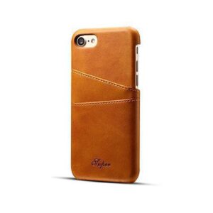 iPhone 7/8/SE(2020/2022) - NX Design™ Læder Cover M. Kortholder - Lysebrun - NX Design