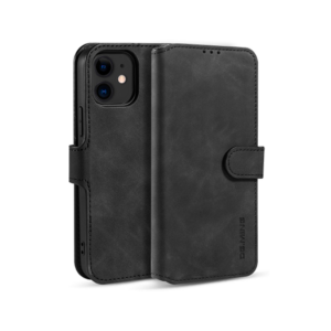 iPhone 11 - DG.MING&trade; Classical Læder Etui / Taske M. Pung - Sort - DG.MING&trade;