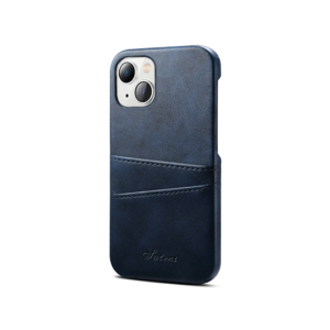 iPhone 14 - NX Design&trade; Læder Cover M. Kortholder - Navy - NX Design