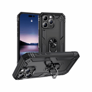 iPhone 13 Pro - NX Pro&trade; Armor Cover m. Ring Holder - Sort - NX PRO