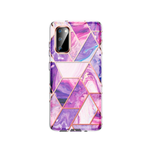 Samsung S20+(Plus) - UNIQ&trade; Marble Silikone Cover - LIlla - UNIQ