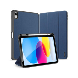 iPad 11" (2025) / iPad 10.9" (2022) - DUX DUCIS&trade; Trifold Læder Cover M. Stander - Blå - DUX DUCIS