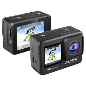 AUSEK&trade; 4K Action Kamera - Vandtæt - 170° Vidvinkel - 60FPS - AUSEK