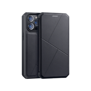 iPhone 13 Pro Max - DUX DUCIS&trade; Superior Læder Cover Etui M. Kortholder - Sort - DUX DUCIS