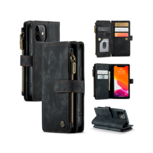 iPhone 11 - CaseMe&trade; Multifunktionel Læder Etui / Pung - Sort - CaseMe