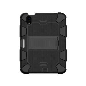 iPad Mini 6/7 (2021/2024) - Deluxe&trade; Robust Stødsikkert TPU Cover m. Kickstand  - Sort - DeluxeCovers