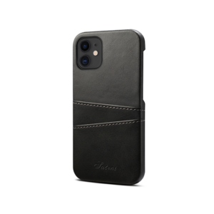 iPhone 12 Mini - NX Design&trade; Læder Cover M. Kortholder - Sort - NX Design