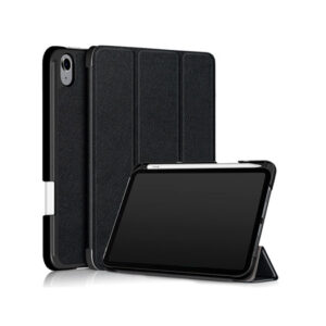 iPad Mini 6/7 (2021/2024) - NX Design&trade; Smart Trifold PU Læder Cover - Sort - NX Design