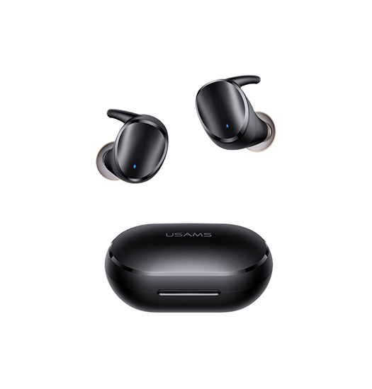USAMS™ Trådløse In Ear Headset M. Opladningsetui - Sort - AWEI