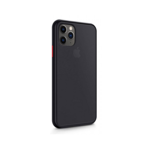 iPhone 12 Pro - DELUXE&trade; Simple Silikone Cover - Sort/Gennemsigtig - DELUXE