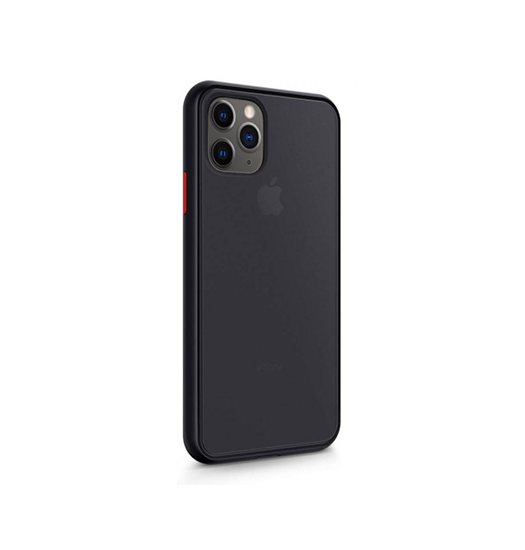 iPhone 12 Pro - DELUXE™ Simple Silikone Cover - Sort/Gennemsigtig - DELUXE