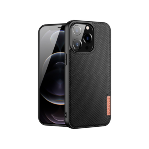 iPhone 13 Pro Max - DUX DUCIS® Luxe Cover - Tekstil Design - Sort - DUX DUCIS