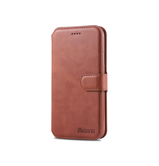 iPhone XR - AZNS™ Diary Læder Etui / Taske M. Pung - Brun - AZNS