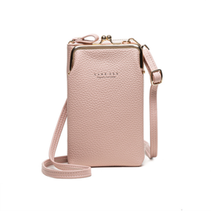 iPhone 17 Pro Max - DeLX&trade; Læder Skuldertaske til Dame - Rose - DeLX&trade;