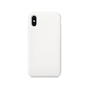 iPhone X/Xs - Deluxe&trade; Soft Touch Silikone Cover - Hvid/Gennemsigtig - DELUXE