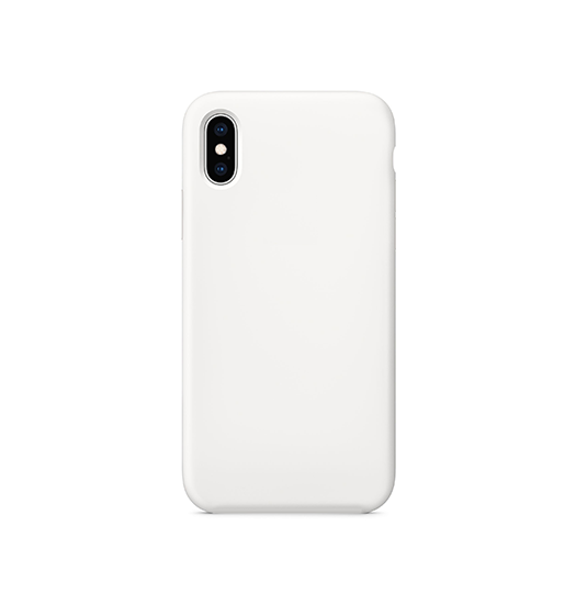 iPhone XS Max - Deluxe™ Soft Touch Silikone Cover - Hvid/Gennemsigtig - DELUXE