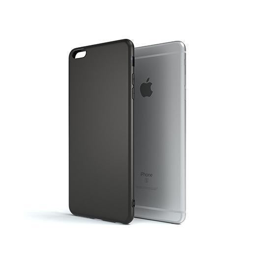 iPhone 6/6s Plus - Novo Frosted Matte Slim Silikone Cover - Sort - Novo