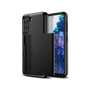 Samsung S21+ - Deluxe&trade; Håndværker Cover M. Kortholder - Sort - DeluxeCovers