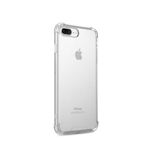 iPhone 7/8 Plus - Silent Stødsikker Silikone Cover - Gennemsigtig - Silent