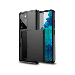 Samsung S21 Ultra - Deluxe&trade; Håndværker Cover M. Kortholder - Sort - DeluxeCovers