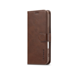 iPhone 17 - LC.IMEEKE&trade; Læder Cover M. Kortholder - Brun - LC.IMEEKE