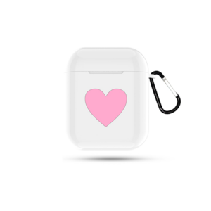 AirPods (1/2) | Heartbeat Opbevaringstaske Etui - Hvid - Deluxecovers