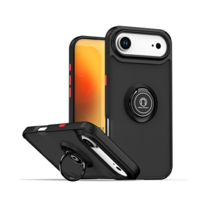 iPhone 17 Air - PRO&trade; Armor Cover m. Ring Holder - Sort - NX PRO