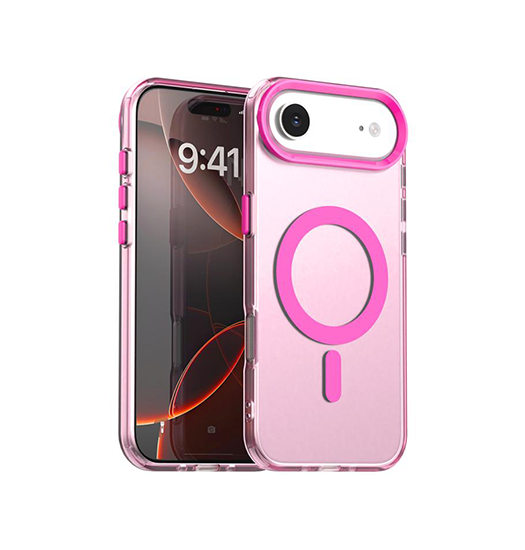 iPhone 17 Air - DeLX™ Frosted Cover m. MagSafe - Pink - DeLX™