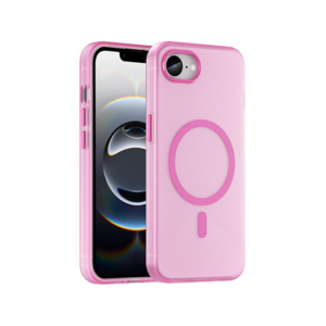 iPhone 16e - DeLX&trade; Translucent MagSafe Silikone Cover - Pink - DeLX&trade;