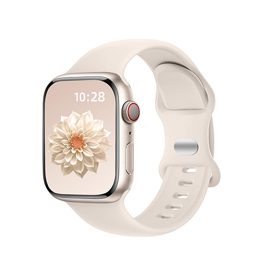 Apple Watch (38/40/SE/41/42mm) - Luna Silikonerem - Mocca - PRO+