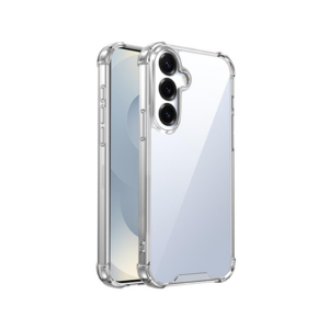 Samsung Galaxy S25 Plus - DeLX&trade; Silent Stødsikker Silikone Cover - Gennemsigtig - DeLX&trade;