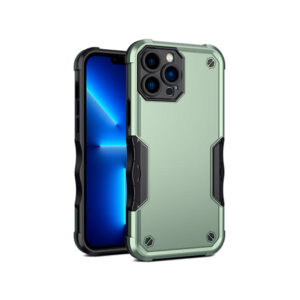 iPhone 13 Pro - REALIKE&trade; Pro Stødsikkert Håndværker Cover - Army/Grøn - Realike